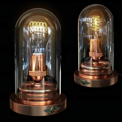 工业风玻璃台灯